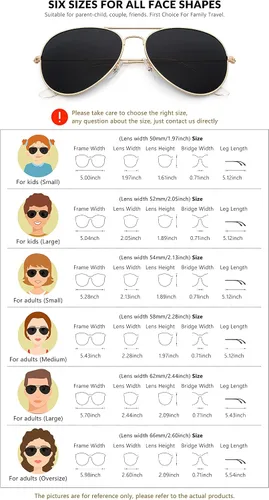 Vista 2 de livho Classic Polarized Aviator Sunglasses UV Mirrored Lens Metal Retro Shades