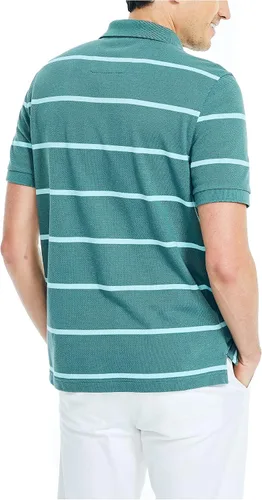 Vista 4 de Nautica Polo de ajuste clásico a rayas para hombre