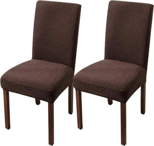 Vista 53 de Genina Fundas impermeables para sillas de comedor, cocina, fundas para sillas de comedor Parson (beige, 2 unidades)