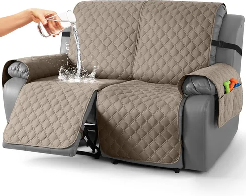 Vista 54 de TAOCOCO Fundas reclinables 100% impermeables, con correas para las piernas, funda de sofá reclinable reversible para silla reclinable, protector