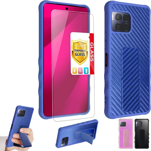 Vista 15 de Aroepurt Boost Mobile Celero 5G SC 2024 - Funda compatible con Boost Celero5G SC con protector de pantalla de vidrio templado, protección de grosor