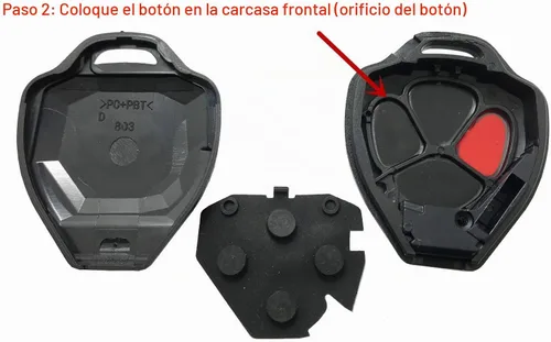 Vista 5 de Horande Funda de reemplazo de 3 botones para llave y control remoto sin llave para Toyota Scion TC RAV4 2008-2013 Avalon 2007-2011 Camry 2008-2013