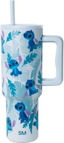 Vista 18 de Simple Modern Disney - Vaso de 40 onzas con asa y tapa con pajilla, botella de agua reutilizable aislada de acero inoxidable de viaje, regalos