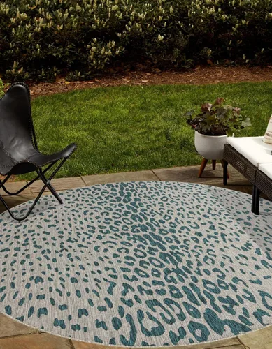 Vista 14 de Unique Loom Outdoor Safari Collection Alfombra de área - Samburu (2' 2" x 3' 1" Rectángulo, Natural/Marrón Claro)