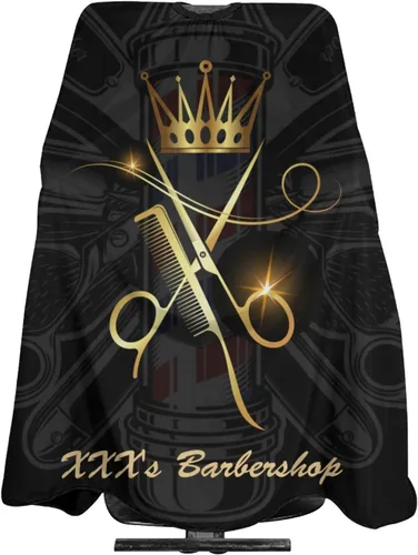 Vista 20 de Capa de peluquero personalizada, Capa de salón para corte de pelo personalizada para hombres