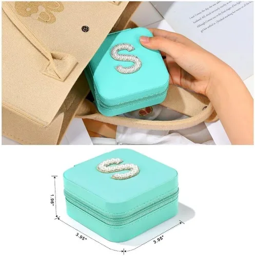 Vista 5 de Regalos personalizados para mujeres y niñas, estuche de joyería de viaje, regalos para adolescentes y niñas, regalos de moda para adolescentes