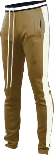 Vista 32 de SCREENSHOT-Track Pants S41700 Mens Premium Slim Athletic Fitness Lifestyle Workout Bottoms - Classic Fit S41700 Bk/Pu