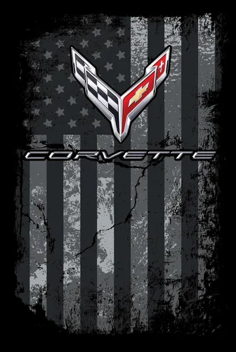 Vista 5 de JH DESIGN GROUP Sudadera con capucha Chevy Corvette C8 para hombre con la bandera estadounidense de 2 caras