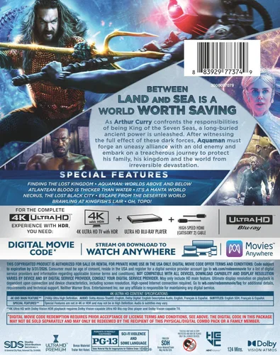 Vista 4 de Aquaman and the Lost Kingdom (4K UHD + Digital)