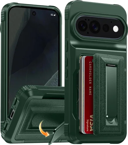 Vista 14 de Oterkin Funda tipo cartera para Google Pixel 10a [4-5 tarjeteros] [soporte de metal] [bloqueo RFID] [Protección completa de la cámara]