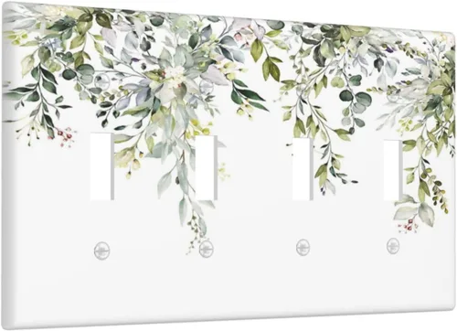 Vista 22 de Azulejos Negros Texturas Modernas Retro Marruecos 1 Gang Cubierta de Interruptor de Luz Sin Dispositivo Placa de Pared en Blanco Decorativa Placa