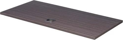 Vista 4 de Boss Office Products Simple System Escritorio individual con pedestal, 48 x 24 pulgadas, madera flotante Driftwood