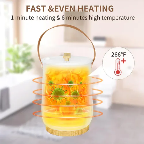 Vista 2 de Calentador de toallas calientes para baño; calentador de toallas de lujo en cubo; calentador de mantas de spa de gran capacidad de 20L; diseño