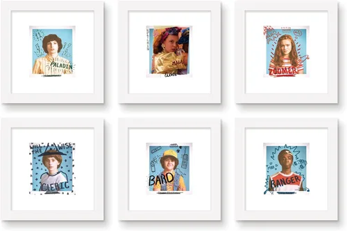 Vista 7 de Trends International Gallery Pops Netflix Stranger Things: Season 3 - Paquete de arte de pared de anuario (paquete de 6) póster de pared, 12 x 12
