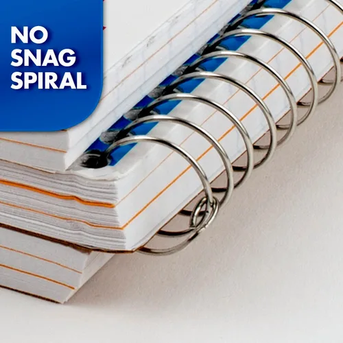 Vista 6 de Mead Cuaderno de espiral, 3 materias, papel rayado universitario, 120 hojas, 10-1/2 x 8 pulgadas, color seleccionado para ti, 1 unidad (05748)