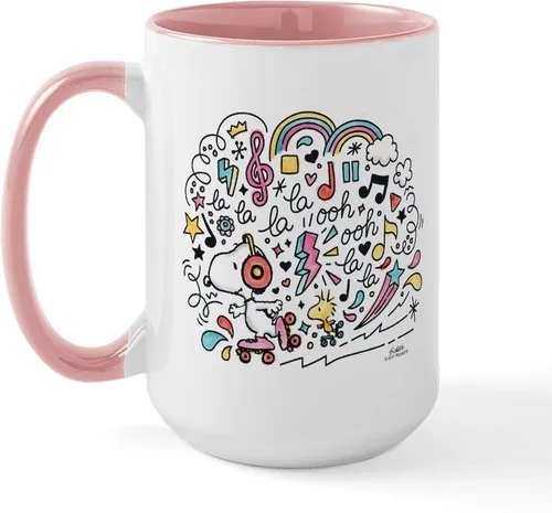Vista 200 de CafePress SNOOPY Joe Cool - Taza de café de cerámica (15.0 fl oz)
