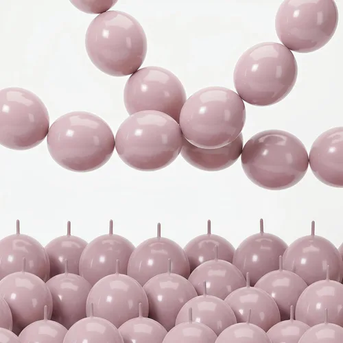Vista 18 de Globos de Enlace Azul Claro, 60 Piezas de 6 Pulgadas Globos Pequeños de Enlace Rápido Azul Bebé para Hacer Pared de Globos, Arco de Corazón, Globos