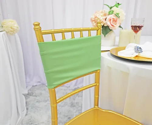 Vista 36 de (10 bandas elásticas de elastano de 7 x 13 pulgadas, de doble capa, lazos elásticos de licra para silla, lazos para bodas, fiestas, banquetes