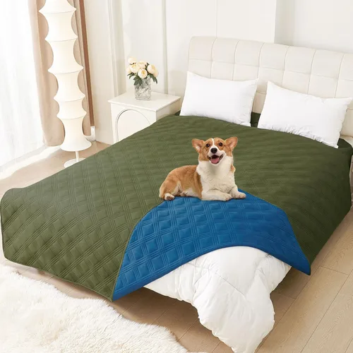 Vista 87 de Manta impermeable para cama de perro, mantas suaves para mascotas, funda impermeable para sofá para perros, fundas reversibles lavables para muebles
