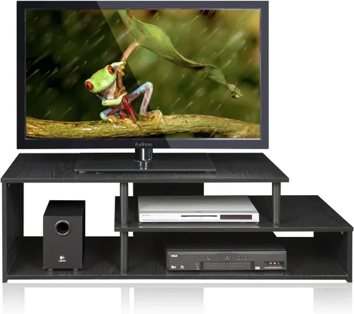 Vista 3 de Furinno Econ - Soporte de televisor de baja altura, color negro