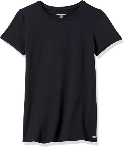 Vista 101 de Amazon Essentials Camiseta de manga corta con cuello redondo para mujer, de secado rápido, para entrenamiento, gimnasio, paquete múltiple