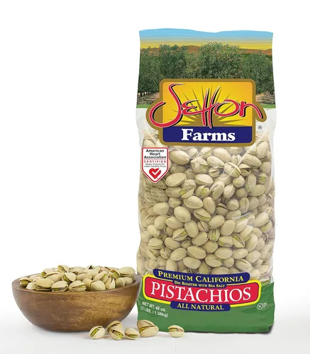 Vista 3 de Setton Farms Pistachos premium, tostado seco con sal marina, bolsa de 3 libras (48 oz)