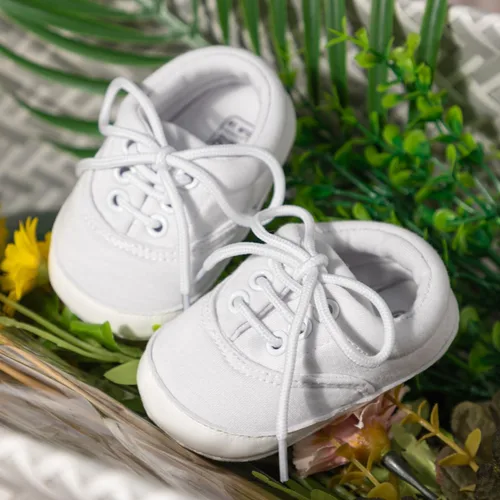 Vista 3 de Zapatos deportivos de lona para bebés y niñas de 0 a 18 meses