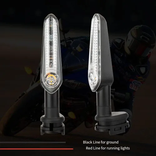 Vista 7 de Indicadores LED de Señal de Giro Delanteros y Traseros Compatibles con Yamaha YZF R1 R3 R6 R7 R9 R15 R25 YBR 125/250, MT-125/-07/-10, FZ-25/-010
