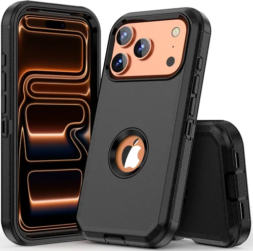 Vista 23 de COOYA Funda para iPhone Air de Protección Completa del Cuerpo contra Caídas, Funda Resistente a Prueba de Golpes de 3 Capas, Híbrida de Servicio