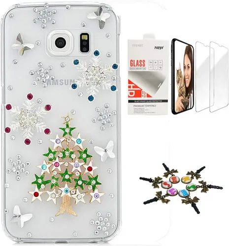 Vista 13 de Funda para Galaxy Note 8, elegante, hecha a mano en 3D [serie brillante], diseño de lazo grande compatible con Samsung Galaxy Note 8 con protector