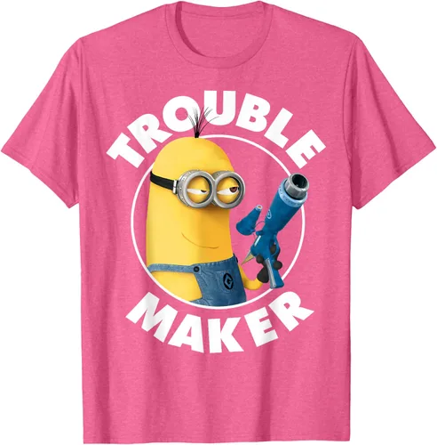 Vista 39 de Despicable Me Minions Kevin Fabricante de Problemas Gráfico Camiseta Negro