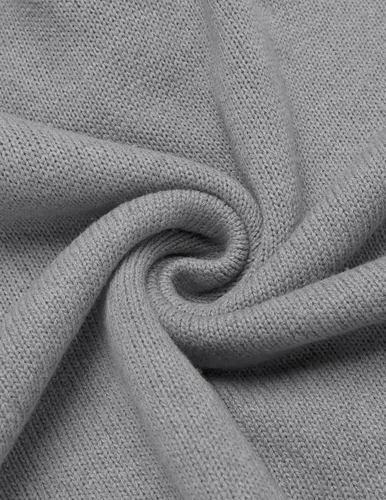 Vista 8 de COOFANDY Suéter con cuello de chal para hombre, ajuste relajado, casual, de algodón, tejido de punto trenzado con bolsillos