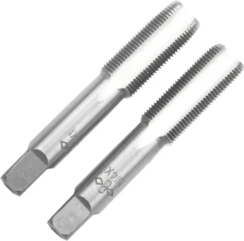 Vista 31 de M2 X 0.4 Mano métrica de grifo, mano derecha M2 X 0.016 in roscado mano grifo 1 par M2 X 0.4 Hand Tap 1Pair, Made of Alloy Tool Steel, Includes a