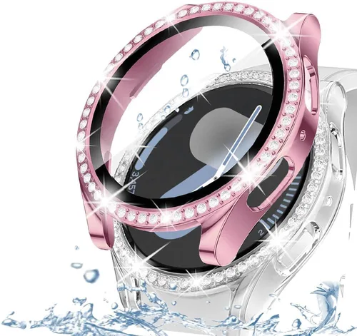 Vista 35 de DEALELE Paquete de 1 + 3 fundas compatibles con Samsung Galaxy Watch 7 Ultra (1.772 pulgadas), funda protectora de policarbonato transparente