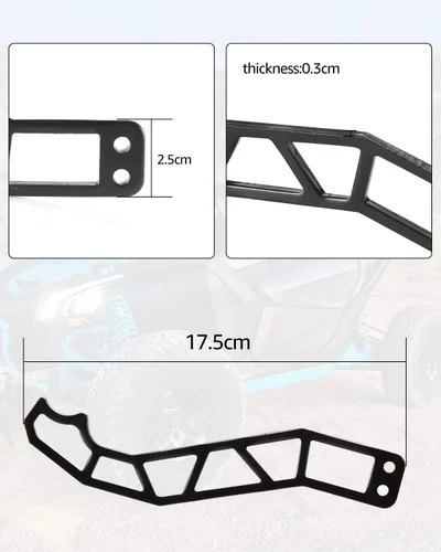Vista 7 de A & UTV PRO UTV X3 - Abridor de manijas de puerta personalizadas, cierres de puerta UTV de metal para 2017-2025 Can Am Maverick X3 X DS RS Turbo R