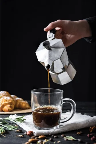Vista 8 de Fino Cafetera espresso para estufa, prepara hasta 3 porciones