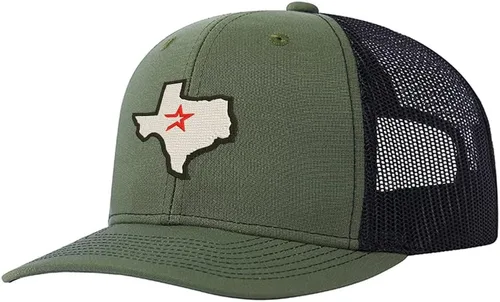 Vista 11 de Houston Texas Gorras De Camionero De Malla Personalizadas Gorras Unisex Bordadas Gorras Negro