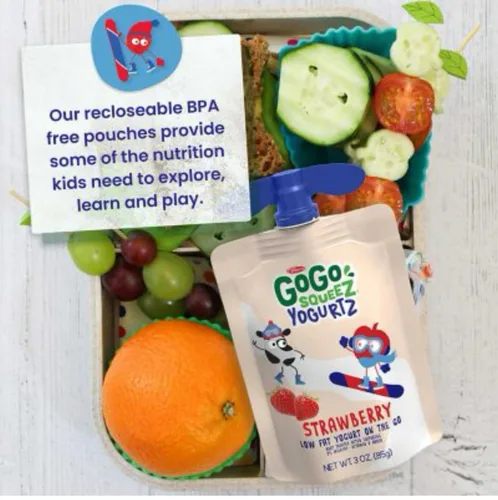 Vista 5 de Generic GoGo SqueZ Yogur, fresa y plátano de fresa (20 ct.)