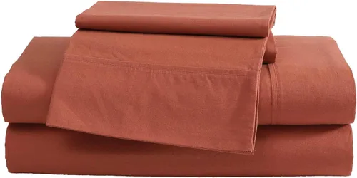 Vista 13 de Eddie Bauer - Juego de sábanas individuales, juego de ropa de cama de percal lavado con bolsillos profundos, súper suave, 100% algodón de lujo