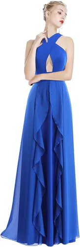 Vista 3 de Vestido largo transformador para mujer vestido de graduación convertible con tirantes delgados para boda cóctel vestido largo