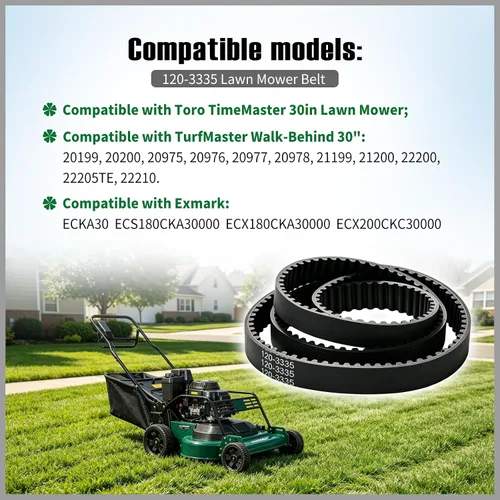 Vista 4 de 120-3335 Cinturón para cortacésped Toro Timemaster y Exmark 30