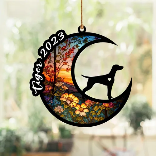 Vista 8 de Atrapasoles conmemorativo para perros, regalo de condolencia de perro de la pérdida del bulldog americano, regalos conmemorativos para los amantes