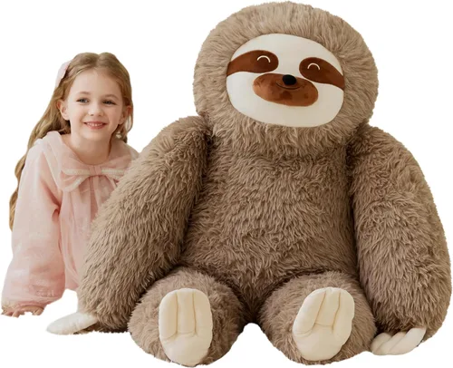 Vista 11 de IKASA Juguete de Peluche de Gato Gigante, Gatito Grande Lindo de 30", Juguetes Suaves Jumbo Enormes, Peluche Esponjoso Gordito de Gran