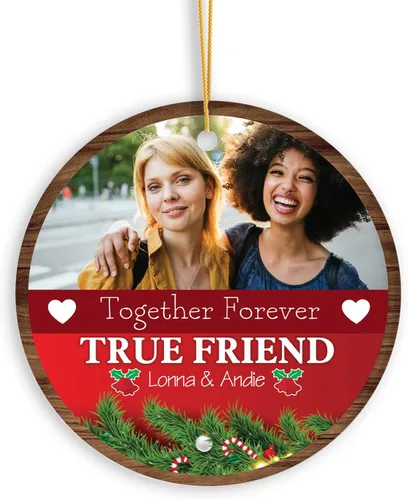 Vista 10 de Adorno de bebé de primera Navidad con foto personalizada, adorno de árbol de Navidad con foto personalizada, adorno de recuerdo de bebé, regalo