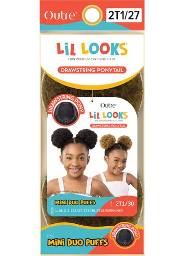 Vista 6 de Outre Lil Looks - Cola de caballo con cordón - MINI DUO PUFFS (1)