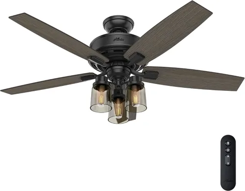 Vista 16 de Hunter Bennett 54190 - Ventilador de techo para interiores de 52 pulgadas con luces LED y control remoto, ventilador de techo de montaje estándar, 5