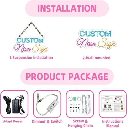 Vista 5 de Letreros de neón LED, hechos a mano, para boda, fiesta de cumpleaños, hogar, habitación, tienda, logotipo, bar, novia, regalos, nombre, luces de 3
