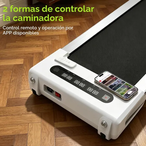 Vista 2 de APP - Cinta de correr compacta de control inteligente, máquina de correr silenciosa y cómoda con conexión de código QR y competencia divertida