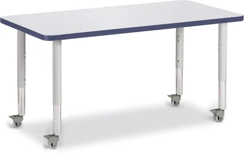 Vista 21 de Jonti-Craft Berries 6478JCM180 - Mesa de actividades rectangular, altura M (20-31 pulgadas de altura ajustable, móvil), 24 x 36 pulgadas