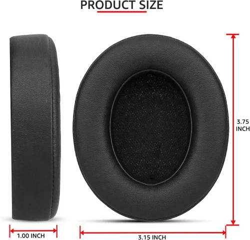Vista 8 de Krone Kalpasmos Beats Studio 3 Almohadillas de repuesto para los oídos, almohadillas de repuesto de Beats Studio 3 para Studio 2 y 3 B0500/B0501